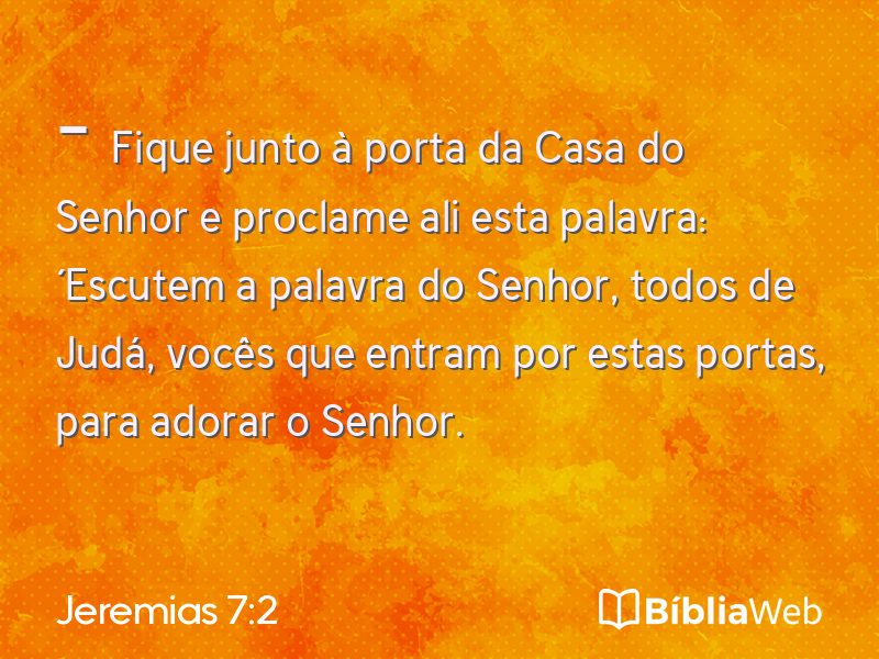 Jeremias 7:2 em imagem para compartilhar