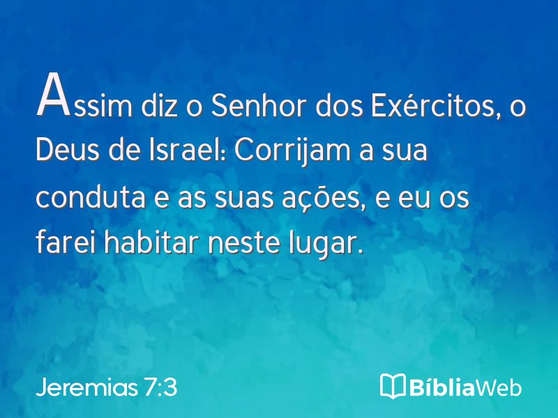 Jeremias 7:3 em imagem para compartilhar