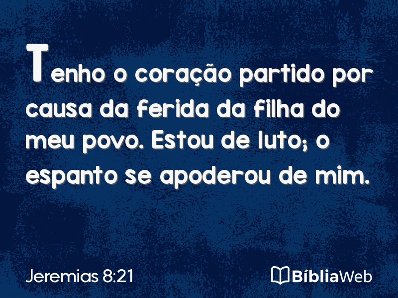 Jeremias 8:21 em imagem para compartilhar
