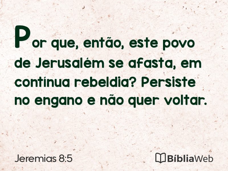 Jeremias 8:5 em imagem para compartilhar