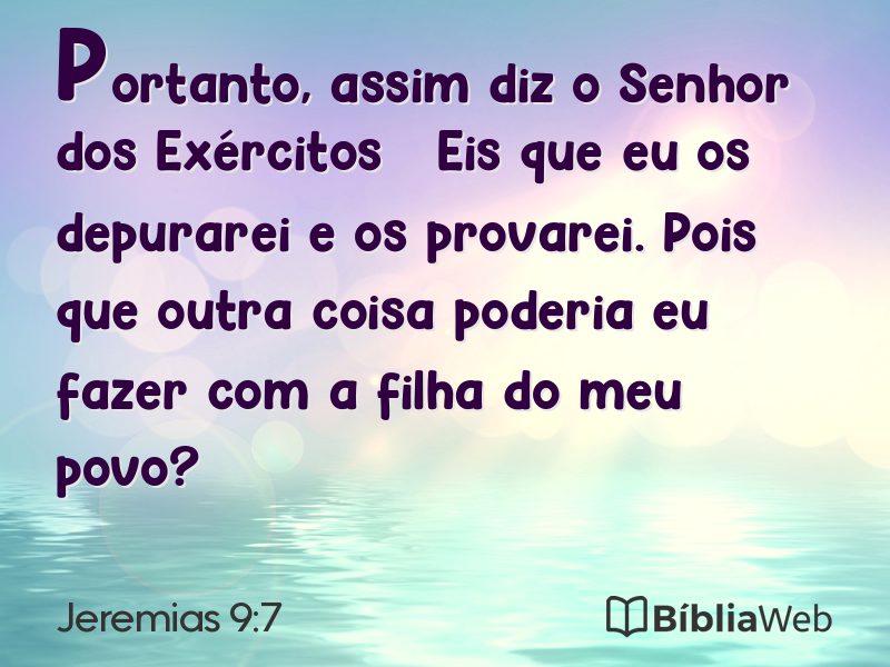 Jeremias 9:7 em imagem para compartilhar