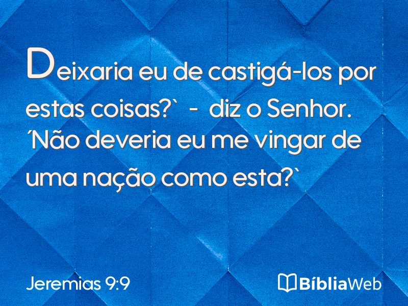 Jeremias 9:9 em imagem para compartilhar