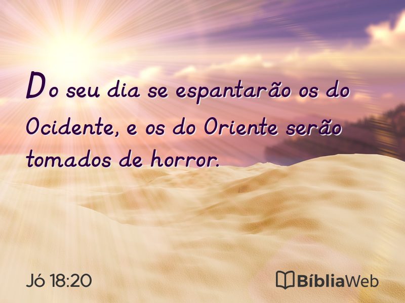 Jó 18:20 em imagem para compartilhar