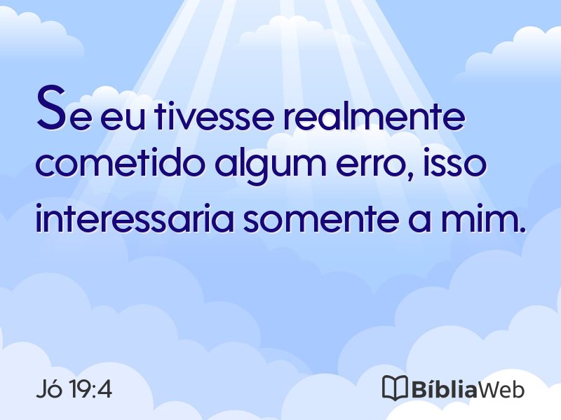 Jó 19:4 em imagem para compartilhar