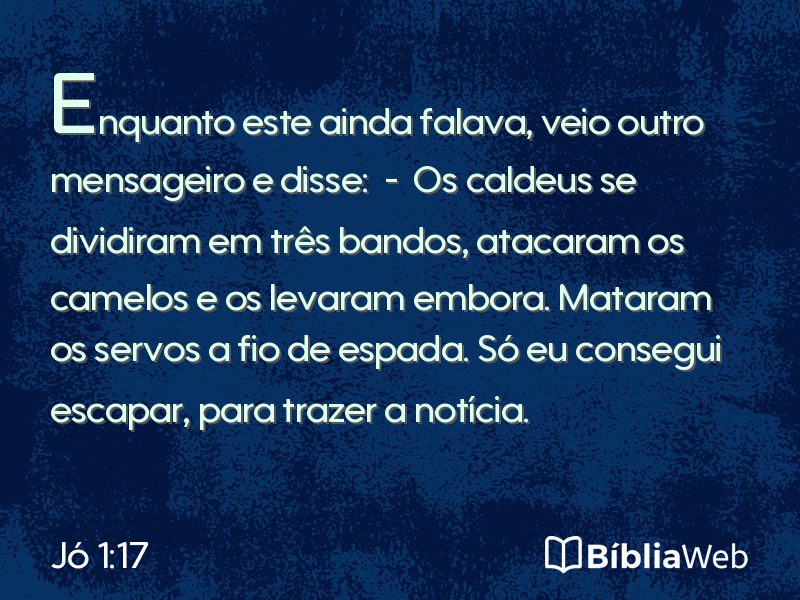 Jó 1:17 em imagem para compartilhar