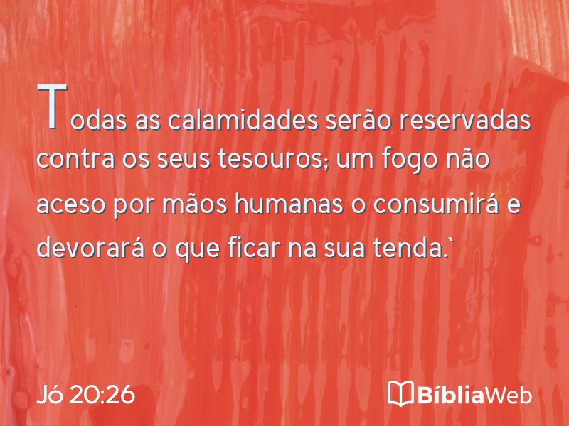 Jó 20:26 em imagem para compartilhar
