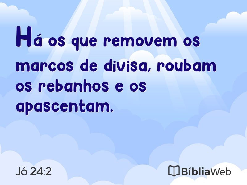 Jó 24:2 em imagem para compartilhar