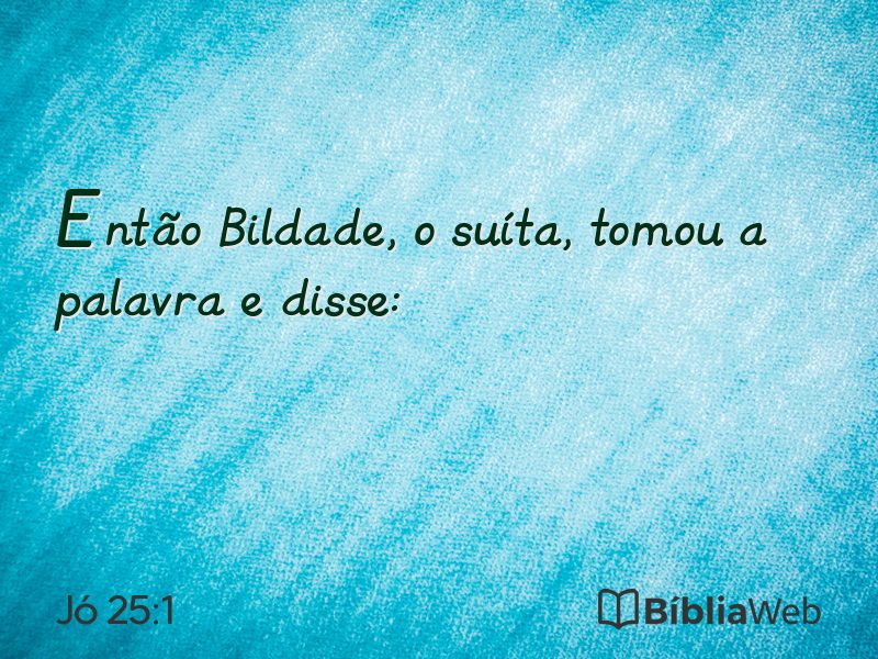 Jó 25:1 em imagem para compartilhar