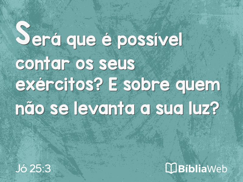 Jó 25:3 em imagem para compartilhar