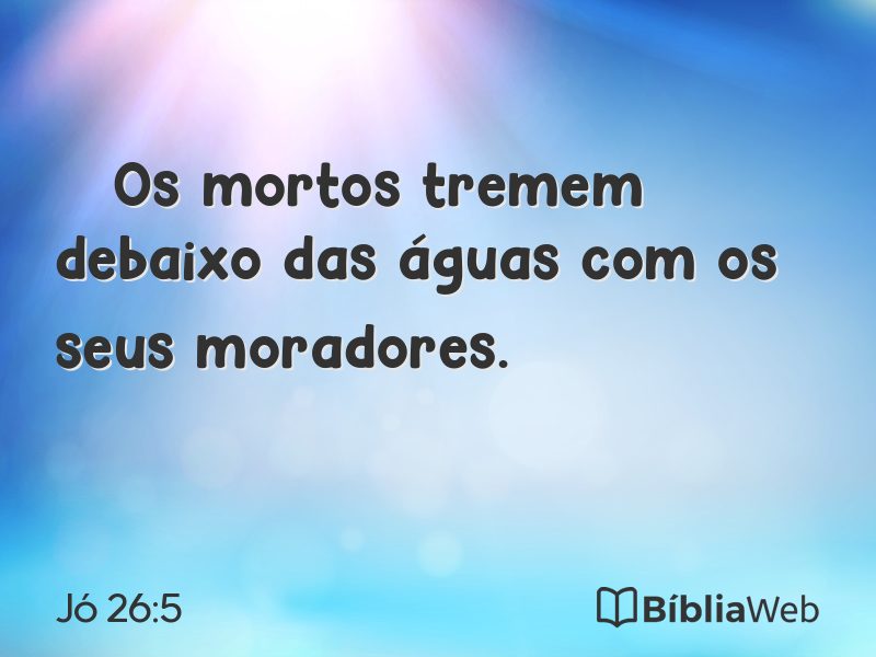 Jó 26:5 em imagem para compartilhar