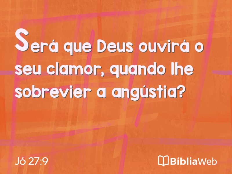 Jó 27:9 em imagem para compartilhar