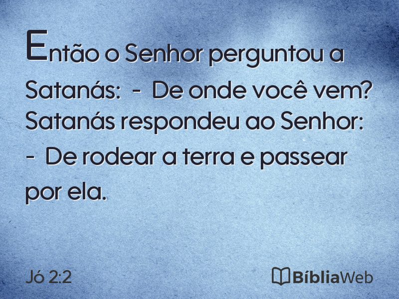 Jó 2:2 em imagem para compartilhar