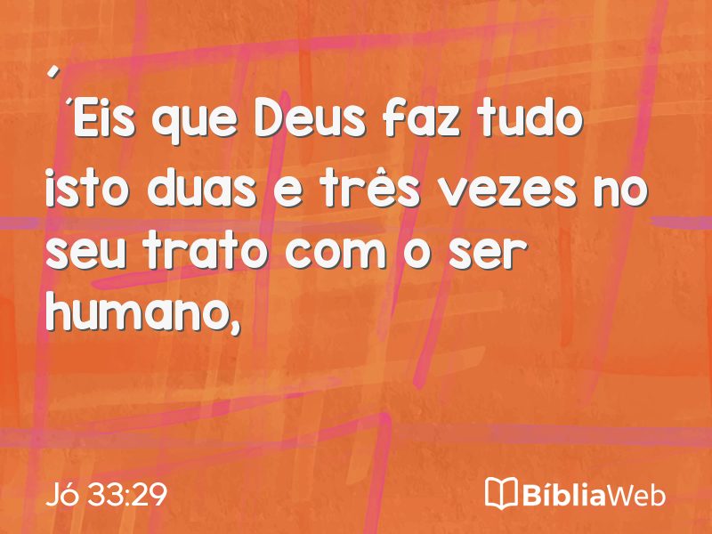 Jó 33:29 em imagem para compartilhar