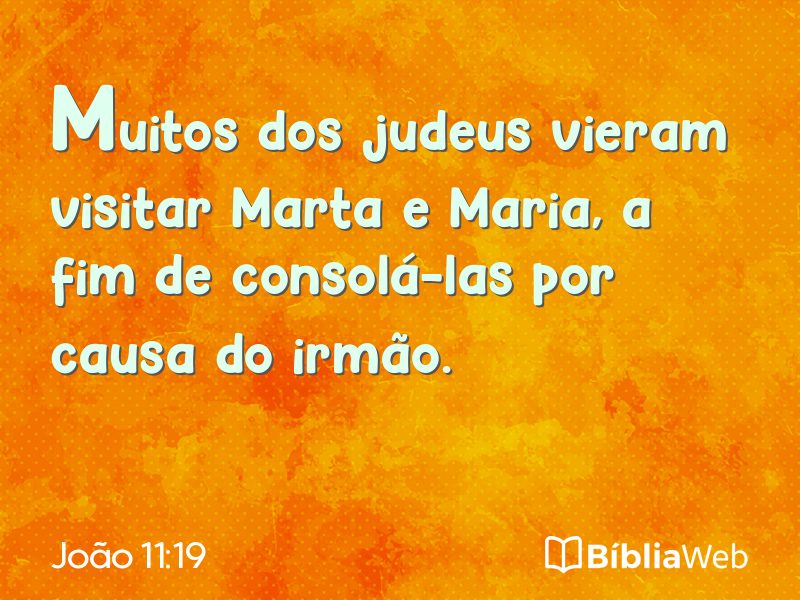 João 11:19 em imagem para compartilhar