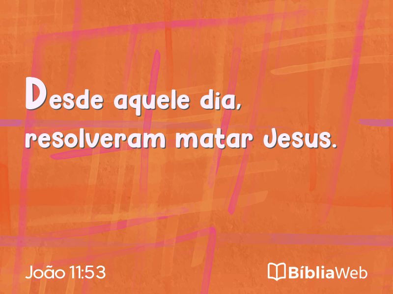 João 11:53 em imagem para compartilhar