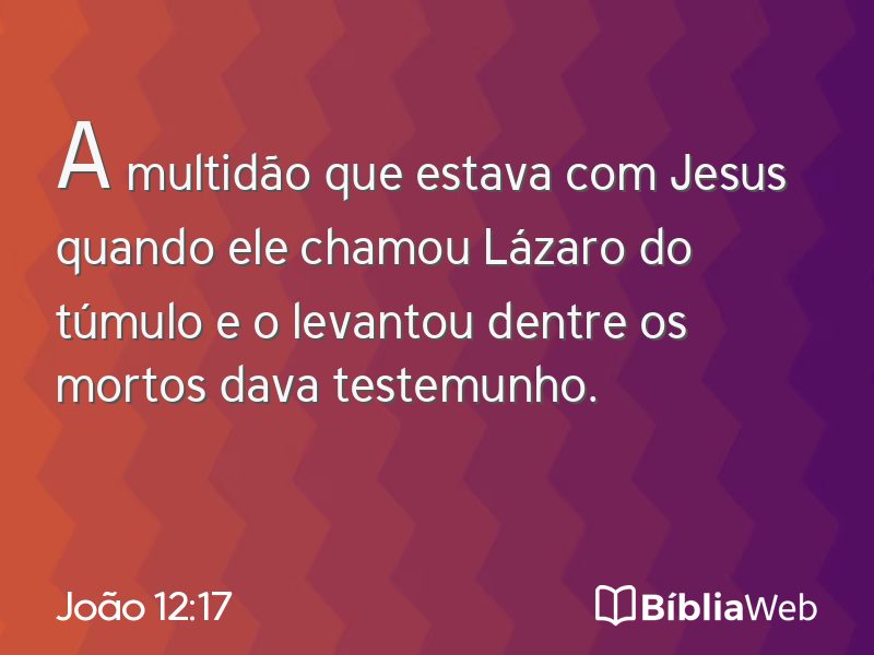 João 12:17 em imagem para compartilhar