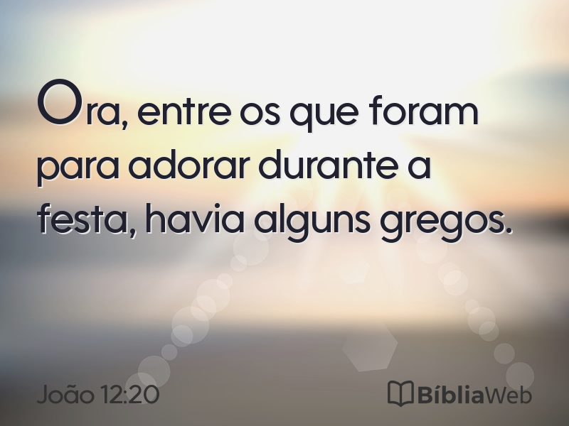 João 12:20 em imagem para compartilhar