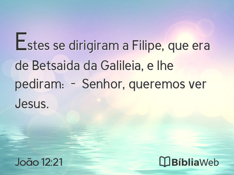 João 12:21 em imagem para compartilhar