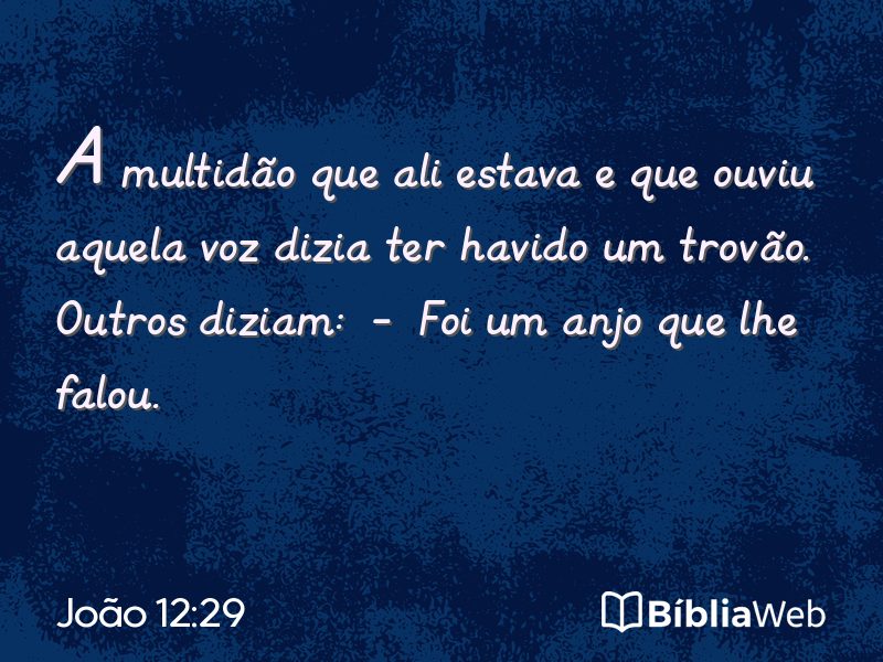 João 12:29 em imagem para compartilhar