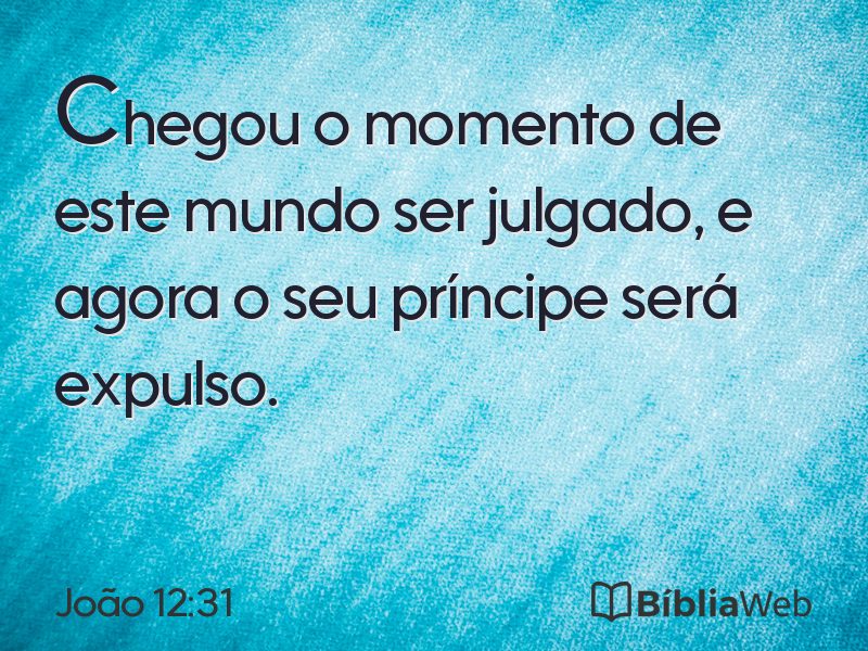 João 12:31 em imagem para compartilhar