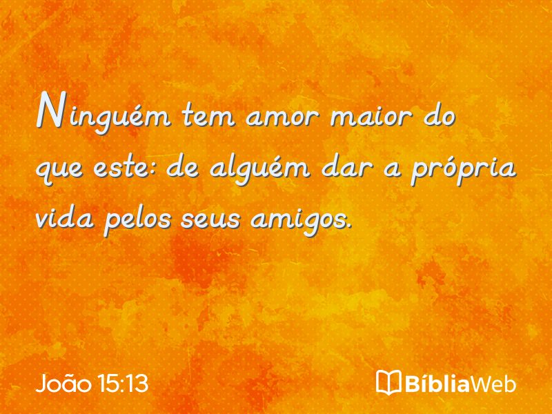 João 15:13 em imagem para compartilhar