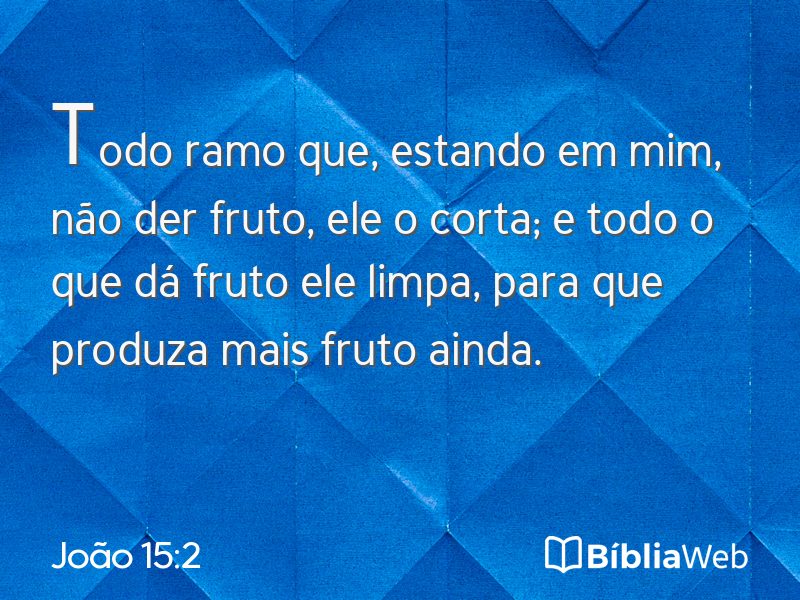 João 15:2 em imagem para compartilhar