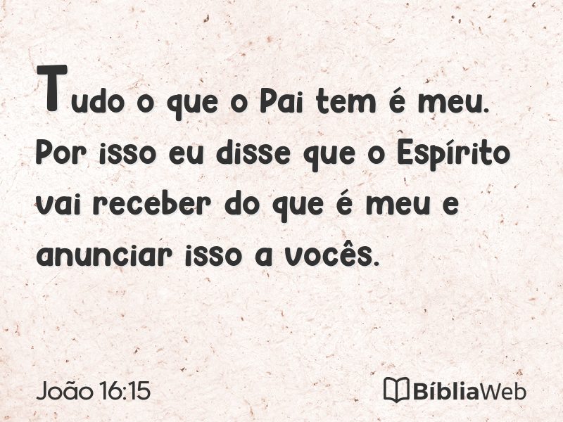 João 16:15 em imagem para compartilhar