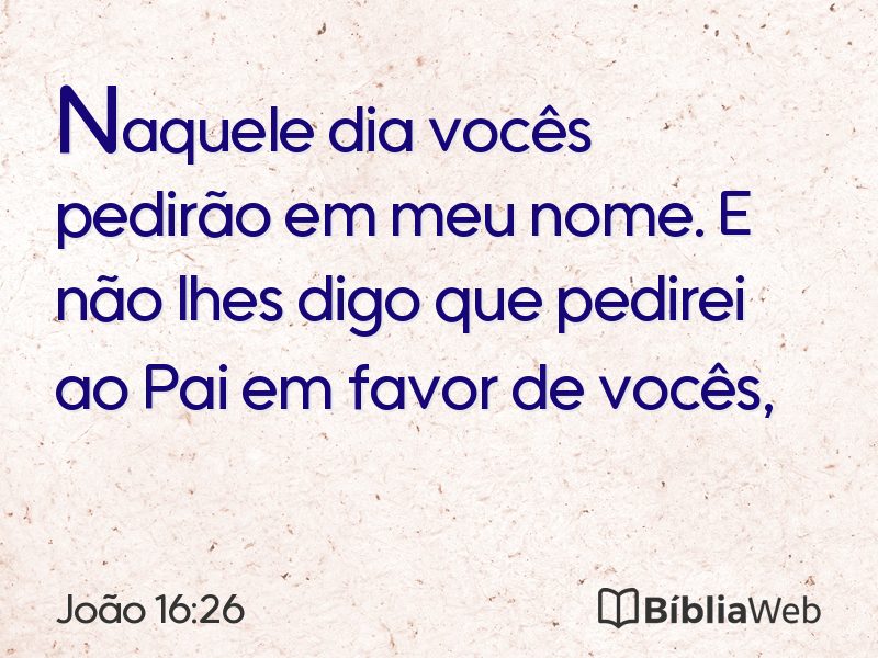 João 16:26 em imagem para compartilhar