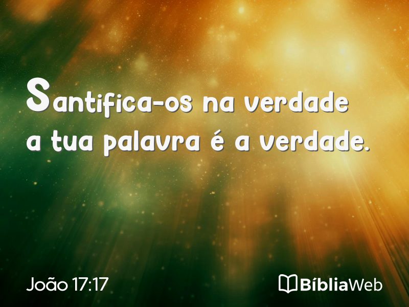 João 17:17 em imagem para compartilhar