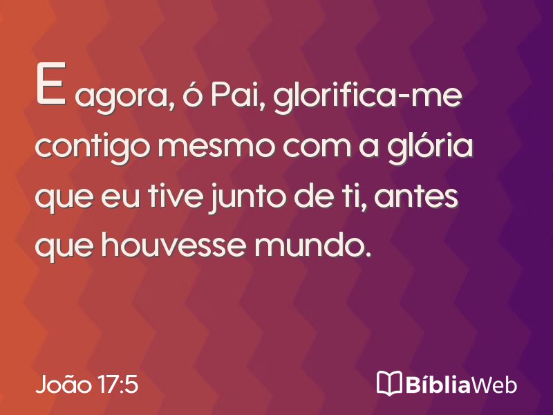 João 17:5 em imagem para compartilhar