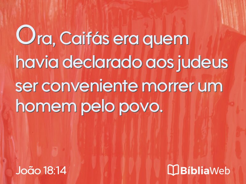 João 18:14 em imagem para compartilhar