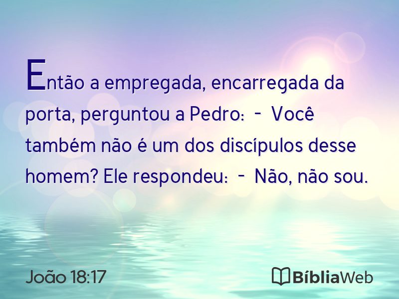 João 18:17 em imagem para compartilhar