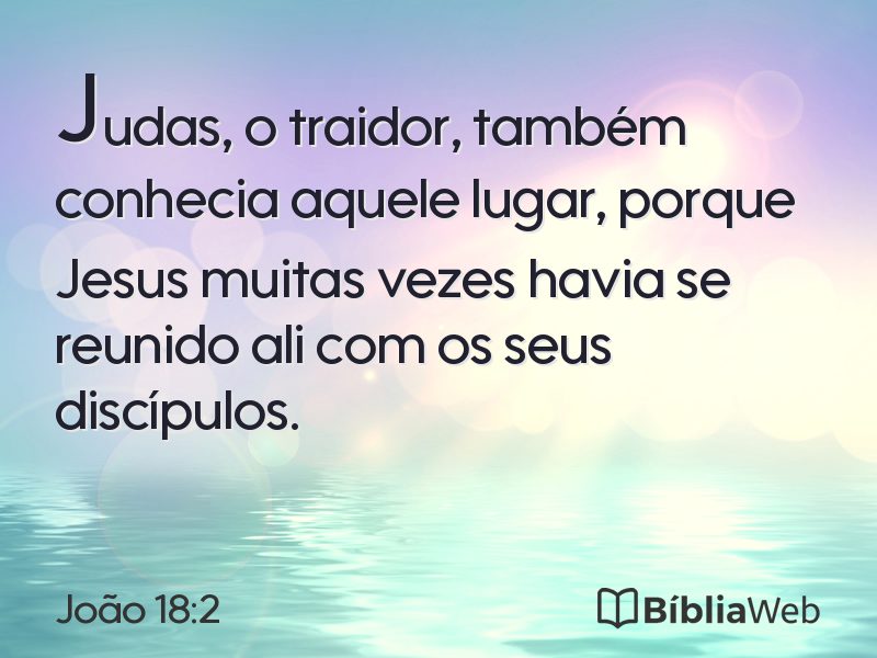 João 18:2 em imagem para compartilhar