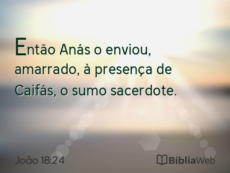 João 18:24 em imagem para compartilhar