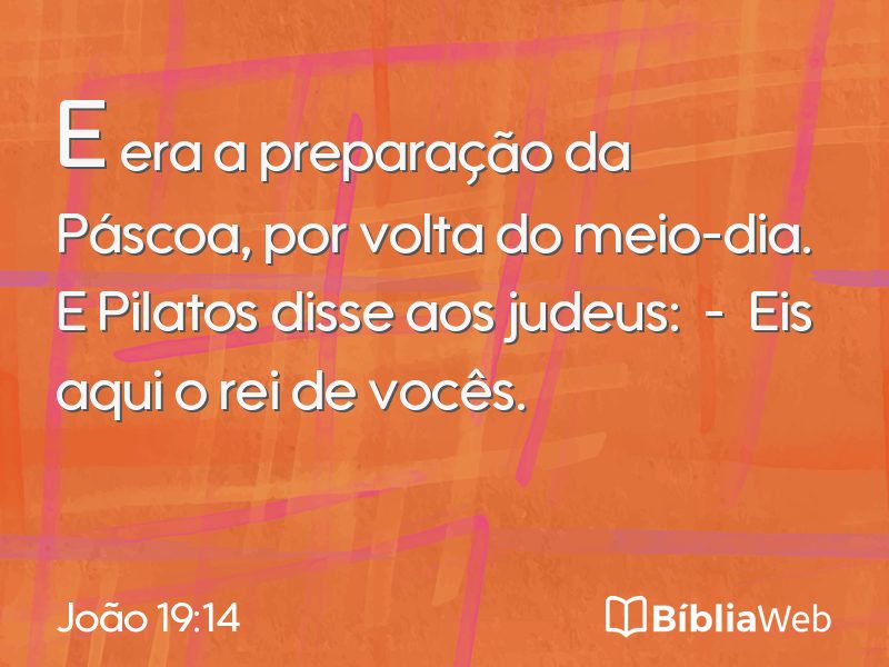 João 19:14 em imagem para compartilhar
