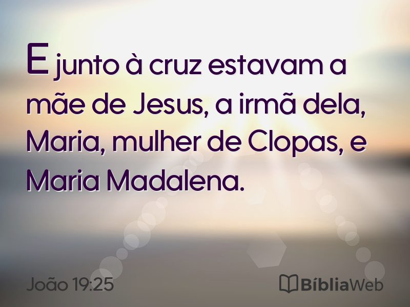 João 19:25 em imagem para compartilhar