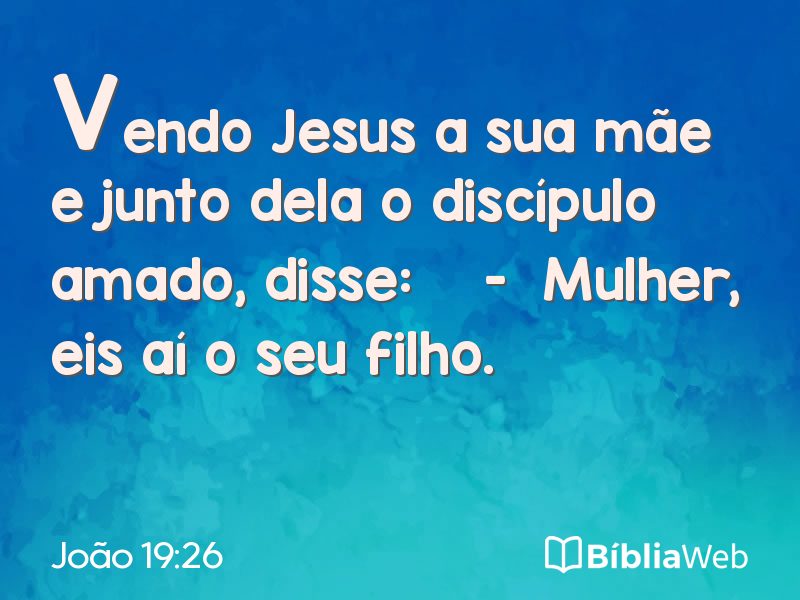 João 19:26 em imagem para compartilhar