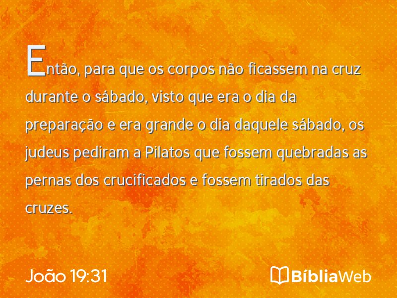 João 19:31 em imagem para compartilhar