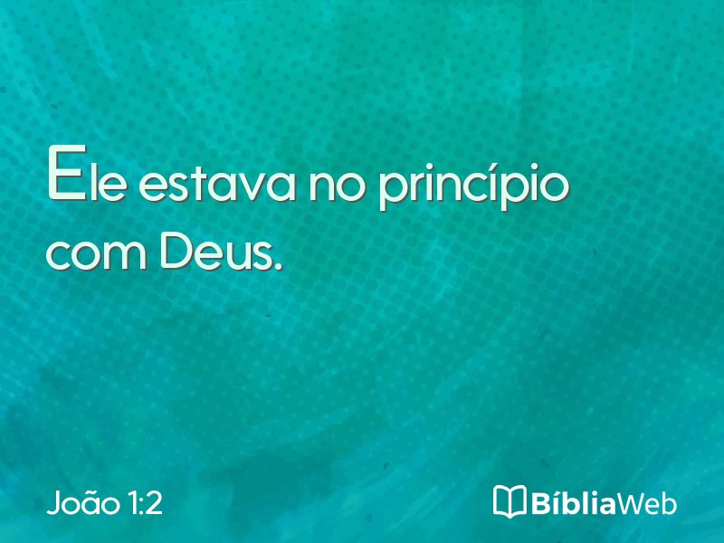 João 1:2 em imagem para compartilhar