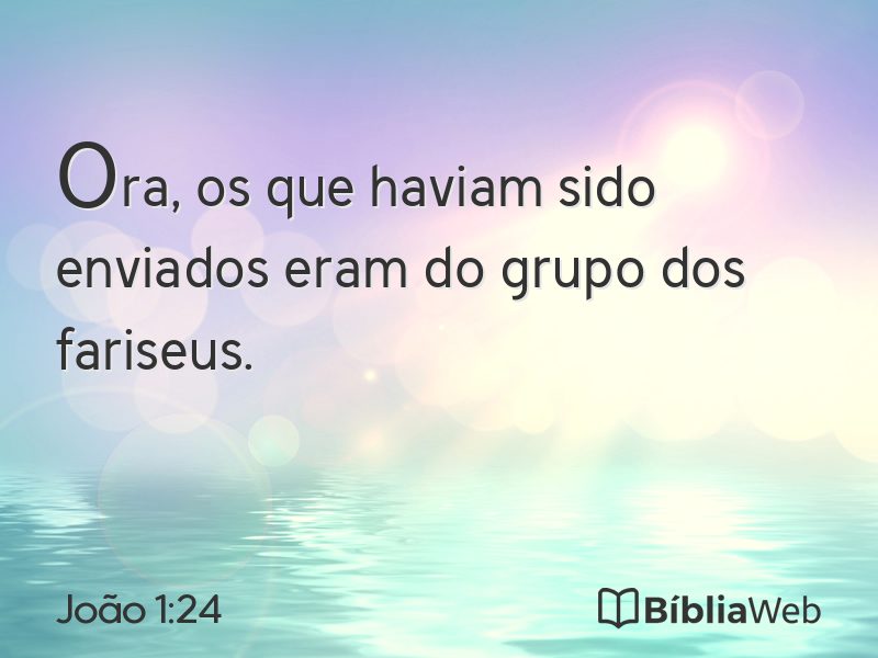 João 1:24 em imagem para compartilhar