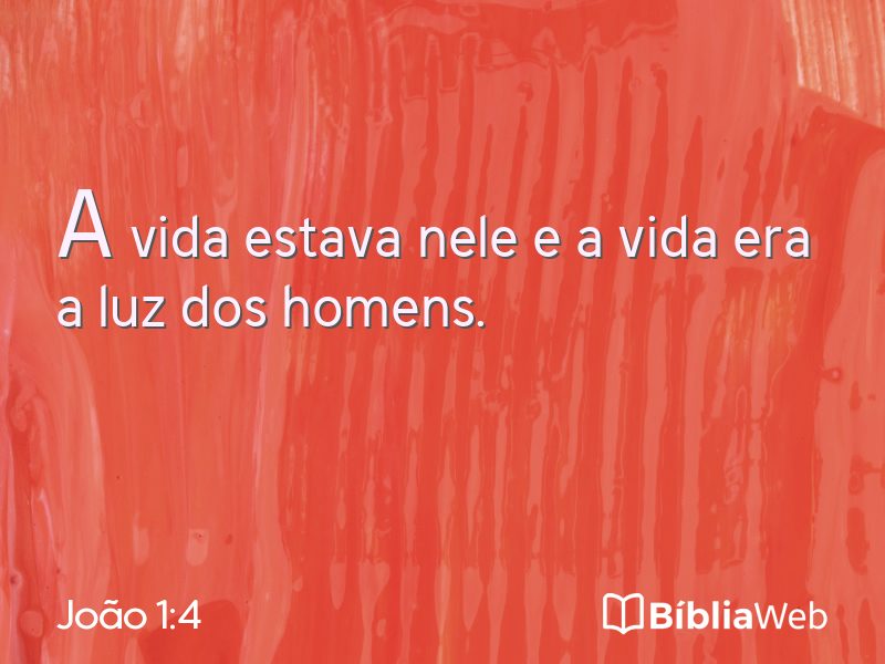 João 1:4 em imagem para compartilhar
