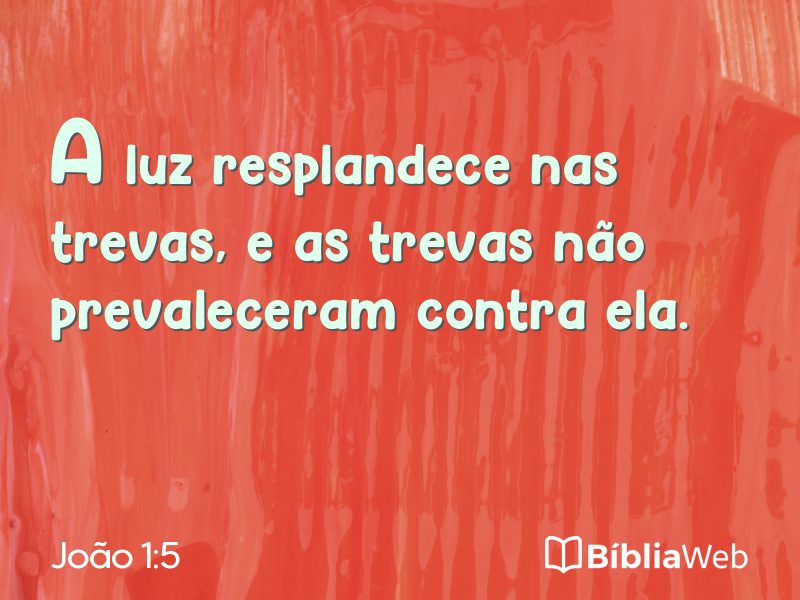 João 1:5 em imagem para compartilhar
