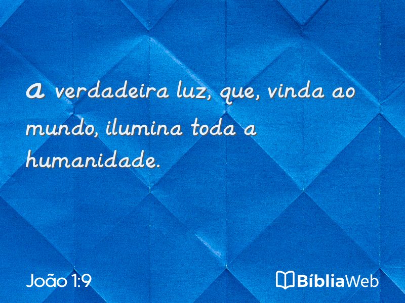 João 1:9 em imagem para compartilhar
