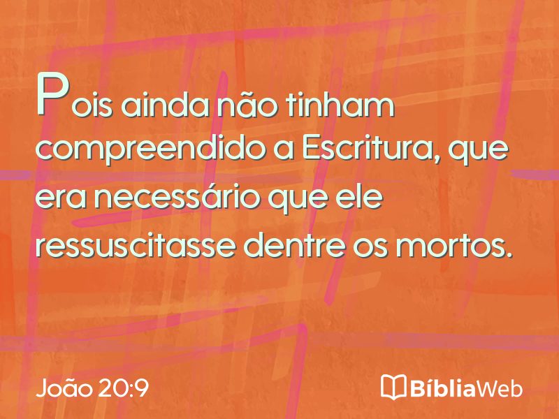 João 20:9 em imagem para compartilhar