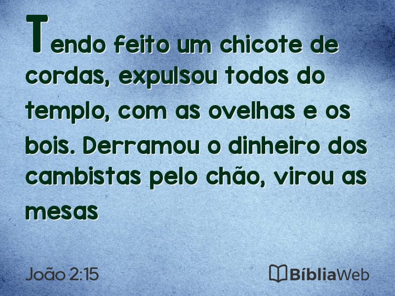João 2:15 em imagem para compartilhar