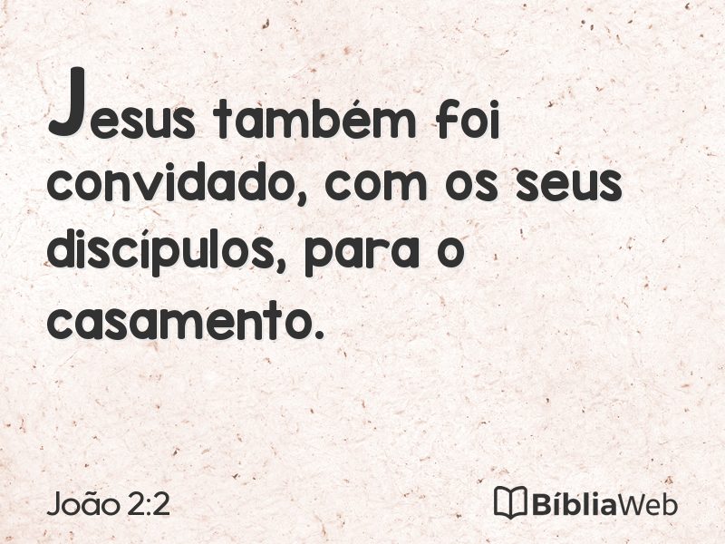 João 2:2 em imagem para compartilhar