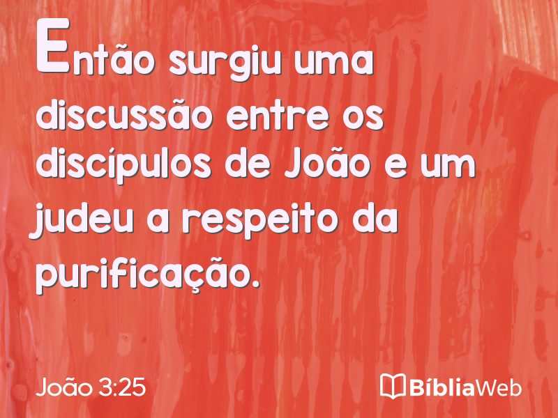 João 3:25 em imagem para compartilhar