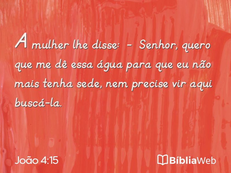João 4:15 em imagem para compartilhar