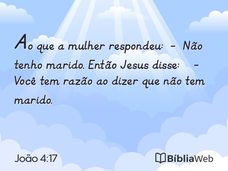 João 4:17 em imagem para compartilhar