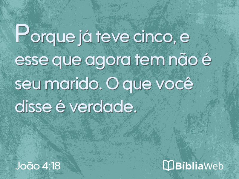 João 4:18 em imagem para compartilhar